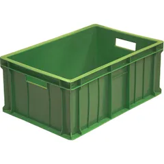 Solid food box  polyethylene  46 l , H=25, L=60, B=40 cm  green.