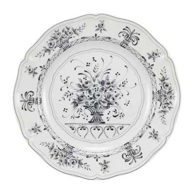 Тарелка «Нео Антирос» подстановочная фарфор D=32,H=3см белый,серый