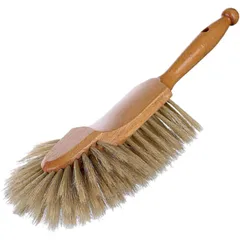 Flour brush with handle  wood, natural bristles , H=5, L=34, B=14cm  beige.