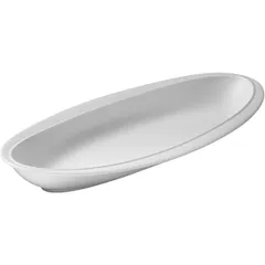 Dish “Parthenon” oval deep  porcelain , H=40, L=360, B=155mm  white, matte