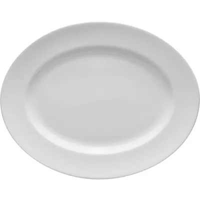 Блюдо «Монако» овальное фарфор ,H=12,L=330,B=260мм белый