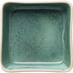 Салатник «Эрбосо Реативо» квадратный фарфор 0,6л ,L=15,B=15см бирюз.,бежев., изображение 2