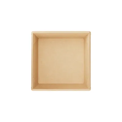 Контейнер бумажный OneClick картон 0,55л ,H=45,L=130,B=130мм св.корич., Цвет: Светло-коричневый, Объем по данным поставщика (мл): 550, изображение 3