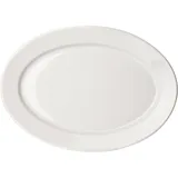 Блюдо «Принцип» овальное фарфор ,H=3,L=37,B=26см белый