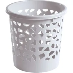 Waste basket polyprop. 9.6l D=26,H=26cm light-grey