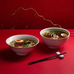 Тарелка глубокая для рамена фарфор 1,55л D=200,H=93мм белый, изображение 3