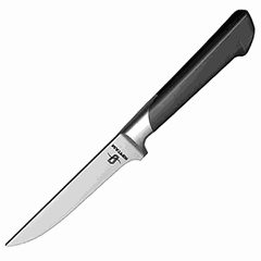 Knife for removing meat from bone  steel  L=13, B=3 cm  gray, metal.