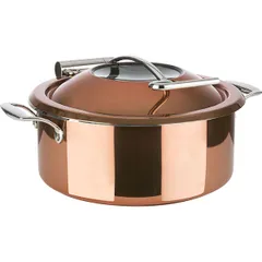 Food warmer pan stainless steel 5.4l D=30.5,H=17.5cm copper