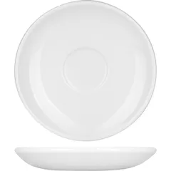 Saucer “Liv” porcelain D=125,H=15mm white