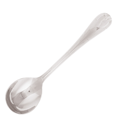 Spoon for broth "Ruban Croise"  stainless steel.