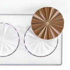 Форма для шоколада «Плиссе» [2 ячейки] пластик ,H=26,L=275,B=175мм прозр.