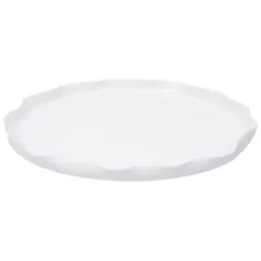 Тарелка «Вейв» с бортом фарфор D=27,H=2см белый, изображение 2