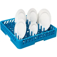 Кассета для тарелок «Проотель» штырьковая 8х8 рядов полипроп. ,H=10,L=50,B=50см голуб., изображение 2