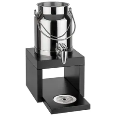 Диспенсер для молока «Бридж» (охлаж. эл. и бесконт. адаптер) сталь нерж.,дерево 3л ,H=39,L=31,B=20см