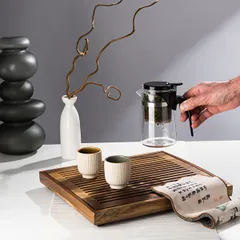 Чайник заварочный «Гунфу» с фильтром термост.стекло,поликарбонат 0,5л D=85,H=145,L=140мм прозр., изображение 2