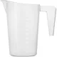 Стакан мерный с ручкой пластик 1л ,H=18,8,L=18,B=11,6см белый, изображение 2