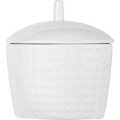 Sugar bowl “Satinik” porcelain 285ml ,H=125,L=115,B=78mm white