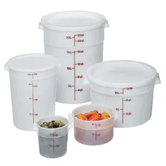 Крышка для контейнера для продуктов RFS12,RFS18,RFS22 полиэтилен D=37,8см белый, изображение 3