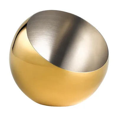 Салатник «Сфера» сталь нерж. 0,8л D=16,H=15см золотой