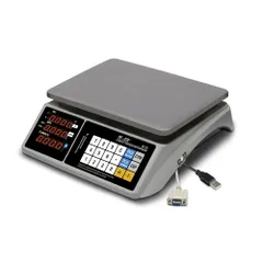 Весы электронные «Тач-М» M-ER 328AC-6.1 RS232, 6 кг металл,пластик ,H=12,L=34,B=34,5см 3вт серый