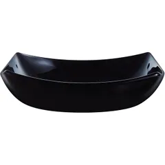 Deep plate “Squadrato” glass 0.85l ,H=55,L=200,B=200mm black