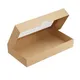 Контейнер бумажный OneBox с крышкой картон 1,45л ,H=4,L=26,B=15см св.корич., Цвет: Светло-коричневый, Объем по данным поставщика (мл): 1450, изображение 2