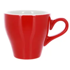 Кружка «Тулип» фарфор 180мл D=90,H=85,L=123мм красный