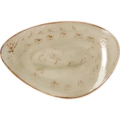 Блюдо «Крафт Грин» фарфор ,H=35,L=370,B=240мм зелен.