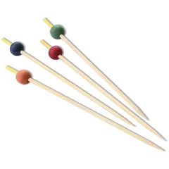 Skewers for canapés “Ball”[200pcs] bamboo ,L=10cm multi-colored.