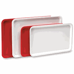 Tray for preparing and storing confectionery products  abs plastic , L=53, B=32.5 cm  white