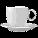 Блюдце «Софтен» фарфор D=13,4см белый