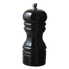 Мельница для cоли и перца «Пролайн» керамический механизм дерево,нерж. D=48,H=125мм черный,серебрян.