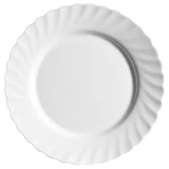 Блюдо «Трианон» круглое стекло D=275,H=25мм белый