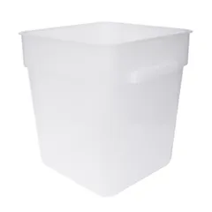 Container for bulk products polyprop. 12l ,H=21,L=28.5,B=28.5cm white