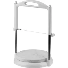 Нож для мягких сыров на нат.камне D=21,5,H=37см белый,металлич.