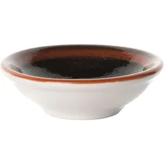 Sauce boat “Koto”  porcelain  25 ml  D=7, H=2 cm  black, brown.