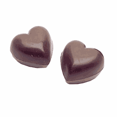 Mold for chocolate “Heart”[32pcs] D=35mm