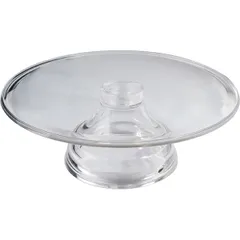 Cake stand D=33,H=9cm clear