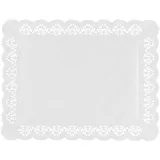 Настольные подкладки кружевные[100шт] бумага ,L=34,B=26см белый
