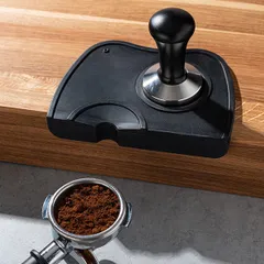 Темпер для кофе сталь нерж.,пластик D=57,H=95мм стальной,черный, изображение 2