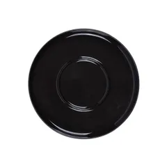 Блюдце «Вейв» фарфор D=140/65мм черный