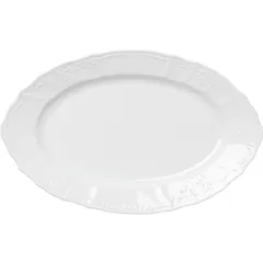 Dish “Bernadotte” oval  porcelain , L=34cm  white