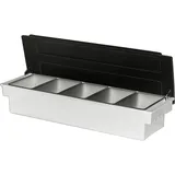 Контейнер для фруктов и специй «Проотель» 5 отделений с крышкой абс-пластик,полипроп. ,H=97,L=490,B=