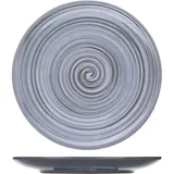 Тарелка мелкая «Пинки» керамика D=22,H=2см серый