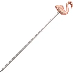 Украшения для коктейлей «Солар» на шпажках в форме фламинго сталь нерж. ,L=112,B=16мм медный