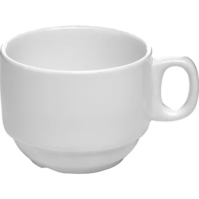 Чашка чайная «Кунстверк» фарфор 190мл D=79,H=60,L=101мм белый, изображение 2