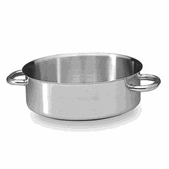 Pan stainless steel 8l D=32,H=10.5cm metal.