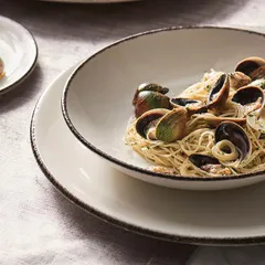 Тарелка «Чакоул Дэппл» мелкая фарфор,фарфор D=20,H=2см белый,черный, изображение 4