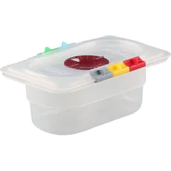 Gastronorm container (1/9) without lid  polyprop.  0.6 l , H=65, L=176, B=108mm  transparent.