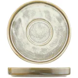 Блюдце «Агава» фарфор D=120/37,H=18мм матовый,зелен.